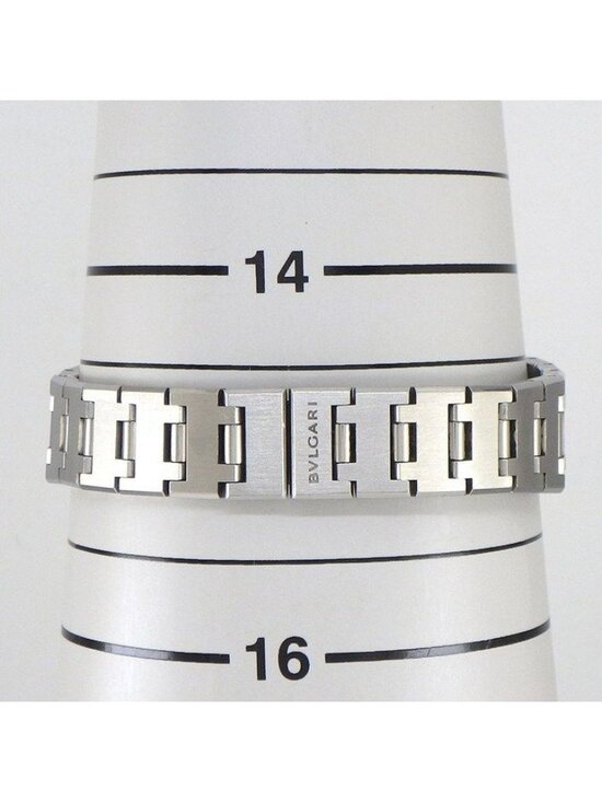 Bvlgari Watch Date Black Dial SS Quartz Analog